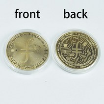 기념주화 금도금 소장용 암호화폐 코인 비트코인 BTC 리플 Eth Shiba Cardano IOTA FIL 와우 도지 1PC, gold FIL