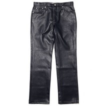 SEFR 23 SAKO TROUSER - DEEP BLUE (사코 페이크 레더 팬츠)