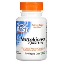 닥터스베스트 나토키나아제 Nattokinase 2000FUs 90 베지캡슐, 90 Count