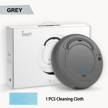 업소용무선청소기 영업용 청소기 스마트 로봇 3 in 1 무선 스위핑 진공 청소기 건식 습식 청소 기계 애완 동물 머리 홈을위한 지능형 진공 로봇 충전, 그레이 세트 1
