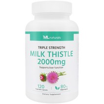 [미국빠른직구] 마이라이프 내추럴스 고함량 밀크시슬 2000mg 120정, 1병