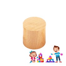 요기팜 엄마표 홈스쿨 원목 원 기둥 6cm 가베 리필용 교구