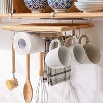 올인원 스텐 주방걸이 키친타올 걸이 컵정리대 조리도구 거치대 도마 정리대 JP-904, 1개