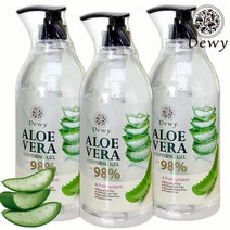 듀이 알로에베라 수딩 젤 98%, 1000ml, 3개