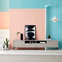 심폴 2단 AV장 TV다이 2100 거실장, 애쉬