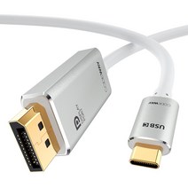 코드웨이 USB Type-C to DP 케이블, 1개, 1m