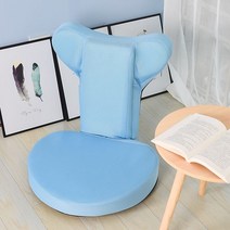 앞으로 기대는 의자 좌식 양반다리 편안한 쿠션의자, 1. 푸른, 1개