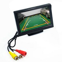 5inch 자동차 반전 모니터 LCD 고화질 디지털 화면 2 웨이 비디오 입력