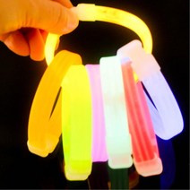 클럽 야광팔찌 모음 스틱 체육대회 발광 파티소품 형광봉 축제 콘서트 봉 공연, 블루