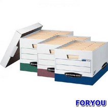ForU614 뱅커스 박스 그린 책 사무 문구 소품 수납 정리 서류 오피스 데스크