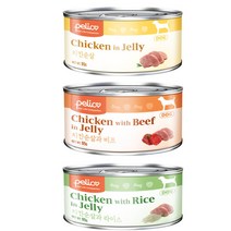 펠리코 강아지간식캔3종 치킨순살과 라이스 소고기 95gx24개 1BOX 건강간식, 치킨순살캔95gx24개