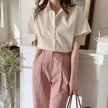 BLANC# 하프 데일리 반팔 셔츠