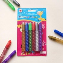 6칼라 반짝이풀세트, 단품