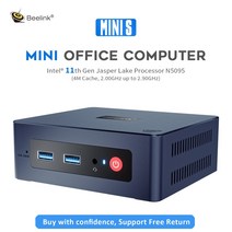 미니PC 데스크탑 고사양 Beelink mini s windows 11 인텔 11th 셀러론 n5095 8gb ddr4 128gb256gb ssd 게임용 컴퓨터 vs u59, 8GB DDR4 128GB SSD, 유럽 ​​연합