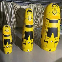 축구 프리킥 연습벽 오뚜기 훈련 인간벽 스포츠 보조, 205CM 옐로우, 1개