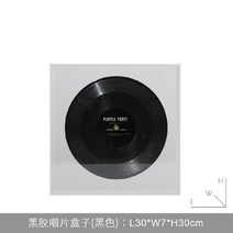 LP보관 모형 바이닐 장식 디피 레코드판 전시 소품, 블랙