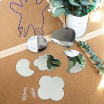 티코스터 컵받침 미니 거울 손거울 커피숍 커피인테리어 소품 홈데코 방꾸미기 주방 용품 인스타 감성, B