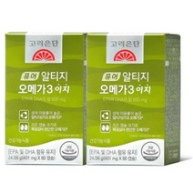 고려은단 퓨어 알티지 rTG 오메가3 이지 60캡슐, 4개