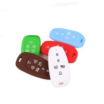 (모픽) 현대 소나타 DN8 센슈어스 실리콘 키케이스 키커버 홀더, 5버튼_그린