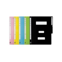 문화 PP 정부화일 10매묶음 색깔 색상 문서 보관 관공서 F494-7 플라스틱, 노랑색