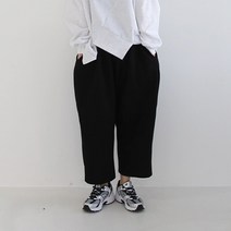애플망고샵 기모 겨울 빅사이즈 디데이 통 팬츠 편안한 밴딩 홈웨어 트레이닝 바지