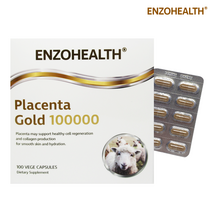엔조헬스 뉴질랜드 양태반 100000mg 플라센타 골드 100 베지 캡슐, 5박스, 100캡슐
