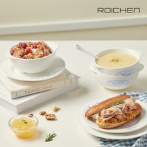 로이첸 레터링 도자기 요거트볼 시리얼볼 스프그릇, 요거트볼 블랙