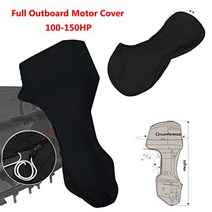 dDanke Black Full Outboard Motor Cover Fits Boat Motors 100-150HP Waterproof Rainproof Cover null, 1, 기타