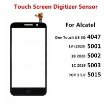 터치패널 터치 스크린 Alcatel U5 3G 4047 1V 5001 1B 5002 1C 5003 POP3 5015 LCD 디스플레이 전면 패널 센서 디지타이저 부품 교체, [03] 5001 Black
