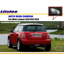 자동차 후방 카메라 미니 쿠퍼 R50 2001 HD CCD 캠 액세서리 키트, 한개옵션0