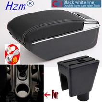 Spark III 팔걸이 상자 2011 2012 Aveo T200 자동차 팔걸이 상자 자동차 액세서리 인테리어 보관함, C3 white line 7USB