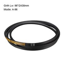 uxcell A-96 드라이브 V-벨트 네오프렌 고무 블랙 2438m 피치 길이 전송, 한개옵션0