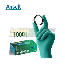 안셀 터치앤터프 92-600 내화학 니트릴장갑 6.3g 100매 S M L XL, 100개