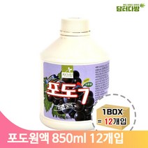 포도 퓨레 청 농축액 과일 원액 대용량 12개입 드레싱 스무디 주스 에이드 카페 커피숍 회사 탕비실, 상세페이지 참조, 상세페이지 참조