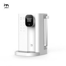 jmey 용 전기 주전자 lcd 스크린 디지털 3 0l 휴대용 온수기 워터 펌프 데스크탑 턴트 열 워터 디스펜서, 하얀, 영국