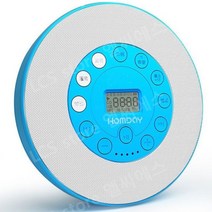 아기cd플레이어 무인음악플레이어 굿즈재생기 미니 휴대용 CD, 파란