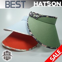 햇츠온HatsON 여성 플라워 자외선 차단 썬캡 모자 H1-1204 AA, 레드/RE