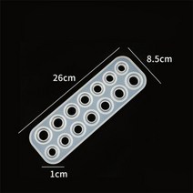 레진탑꾸재료 크리스탈 614 구멍 반지 금형 수제 diy 만들기 반지 보석 실리콘 금형 에폭시 금형 에폭시 수지 보석 만들기 펜던트, 14홀