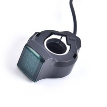 2020 전기 자전거 하프 손목 스로틀 그립 핸들 표시기/잠금 키 노크 트위스트 LED 디스플레이, 03 as pic