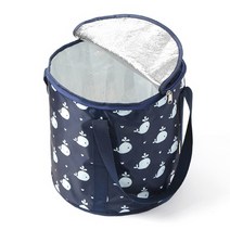 도트 휴대용 폴딩 족욕기 블루 WHALE 30X37 세차 접이식 손잡이 생활방수 족욕통 열차단