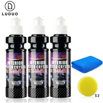 자동차 플라스틱 복원제 플라스틱복원제 플라스틱광택복원제 120ml 인테리어 코팅 리노베이터 가죽 리노베이터 인테리어 디테일러 대시보드 도어 타이어 광택 코팅용 복원기, 360ml 스폰지 2 타월