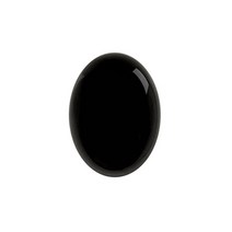 블랙큐빅 캐보션스톤 타원 7x5mm 뒤가 평평한 캐보션, 단품