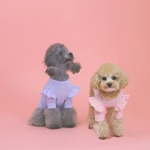 자체제작 강아지옷 여름의류 랄라 스윗 티셔츠, 색상:블루|사이즈:XL