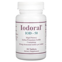 옵티모스 코퍼레이션 Optimox Iodoral IOD-50 50mg 30정, 1개