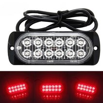 DC 12V 36W 12LED 자동차 트럭 경고 안전 긴급 조명 흰색/빨간색/노란색 슈퍼 밝은 오프로드 SUV LED 작업 램프 운전 안개등