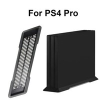 ps4거치대 ps4 슬림 콘솔용 수직 ps4 pro 콘솔 게임 액세서리용 ps4 호스트 베이스용 도크 크래들 마운트 브래킷 홀더, p4pro-블랙
