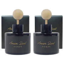 아마레센트 블랙 차량용 디퓨저 120ml 1+1, 꽃집
