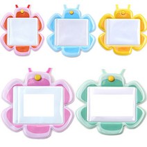 동인 옷핀 목걸이명찰 플라워명찰 5개입, ER 노랑