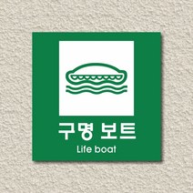 세경케이알 WPS450 구명보트 표지판 실내간판 안내판 경고판 표찰 팻말 경고 도어싸인, 아크릴