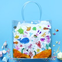 투명 바다 비치백 1set, 단품